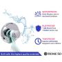 HOME SO Bathroom Hook with Suction Cup Holder, Diamond Collection - Removable Shower & Kitchen Hooks Hanger for Towel, Bath Robe, Coat, Loofah (Chrome 2-Pack) HOME SO Bathroom Hook with Suction Cup Holder, Diamond Collection - Removable Shower & Kitchen Hooks Hanger for Towel, Bath Robe, Coat, Loofah (Chrome 2-Pack)