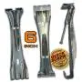 Quick Screw 6" inch Aluminum Hidden Rain Gutter Bracket Hook clip style Hangers with pre inserted 3" long ?" hex head self drilling screw (10 Per Package) Quick Screw 6" inch Aluminum Hidden Rain Gutter Bracket Hook clip style Hangers with pre inserted 3" long ?" hex head self drilling screw (10 Per Package)