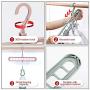 Pack of 5 Portable Clothes Magic Hangers Rack for Closet Space Saving, 360 Degree Rotation Adjustable Wardrobe Non Slip Plastic Hanging Rod Organizer Clothes Hanger Stand