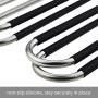 Nearbyme Pants Hangers 4 Pack S-Shaped Space Saving Hangers Non-Slip Stainless Steel Clothes Hangers Closet Organizer for Pants Jeans