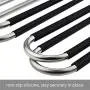 Nearbyme Pants Hangers 4 Pack S-Shaped Space Saving Hangers Non-Slip Stainless Steel Clothes Hangers Closet Organizer for Pants Jeans