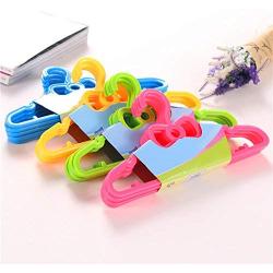 yHRgETLD 5Pieces Kids Clothing Hangers,Children Clothes Plastic Hanging Racks Green
