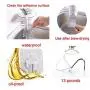 Ansxiy Wall Hooks 13lb(Max) Transparent Reusable Seamless Hooks,Adhesive Hooks,Reusable Utility Hooks for Bathroom and Kitchen, Waterproof and Oil Proof,24 Pack Ansxiy Wall Hooks 13lb(Max) Transparent Reusable Seamless Hooks,Adhesive Hooks,Reusable Utility Hooks for Bathroom and Kitchen, Waterproof and Oil Proof,24 Pack