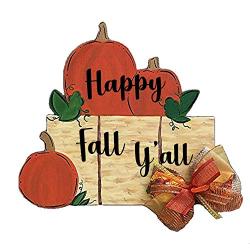 Happy Fall Yall Hay Bale Door Hanger Wreath Sign, Wood Sign, Straw Bale, Fall Decorations, Autumn Decoration, Modern Farmhouse, Pumpkins