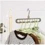 10pcs Random Color Magic Rotate Clothes Hanger Holder Storage Stand 9 Holes Plastic Support Drying Rack Wardrobe Finishing Space Saving Organizer 10pcs Random Color Magic Rotate Clothes Hanger Holder Storage Stand 9 Holes Plastic Support Drying Rack Wardrobe Finishing Space Saving Organizer