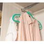 Velvet Hangers with Accessory Bar - For Shirts, Dresses, and Delicate Clothing - Non-Slip Velvety Smooth Texture - Slim Space Saving Design- sea foam green- 50 Pack - 17.5 x 0.2 x 9.5 Inches