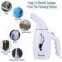 ZZYJYALG Hanging Ironing Machine Plastic Metal Transparent Water Tank Portable Handheld Large-Capacity Clothes Household Bed Sheets Temperature Cotton Cloth Ironing Travel Curtains (Black)