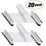 Layalacio 20 PCS IEOKE Pant Hangers Skirt Trousers Hangers with Clips Heavy Duty Ultra Thin Space Saving Metal Hangers for All Kinds of Clothes Pants Layalacio 20 PCS IEOKE Pant Hangers Skirt Trousers Hangers with Clips Heavy Duty Ultra Thin Space Saving Metal Hangers for All Kinds of Clothes Pants