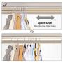 SONGMICS Plastic Hangers, Set of 50, Space-Saving Clothes Hangers, Non-Slip, for Jackets, Shirts, Dresses, Scarves, Gray UCRP42G50 SONGMICS Plastic Hangers, Set of 50, Space-Saving Clothes Hangers, Non-Slip, for Jackets, Shirts, Dresses, Scarves, Gray UCRP42G50