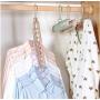 Multi-Functional 9 Holes Clothes Hanger Skirt Shirt Coat Drying Hang Rack Wardrobe Storage Organizer Space-Saving Cabide 10pcs Random Color