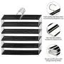 HOMEIDEAS Foldable Pants Hangers Non-Slip Space Saving Stainless Steel Clothes Hangers Closet Organizer for Pants Jeans Trousers Scarf, Pack of 4 HOMEIDEAS Foldable Pants Hangers Non-Slip Space Saving Stainless Steel Clothes Hangers Closet Organizer for Pants Jeans Trousers Scarf, Pack of 4