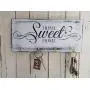 Home Sweet Home key hanger wall white wood key holder for wall shabby wood cottage chic housewarming gift key hook black and white organizer Home Sweet Home key hanger wall white wood key holder for wall shabby wood cottage chic housewarming gift key hook black and white organizer