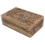 DharmaObjects Triple Moon Hand Carved Jewelry Trinket Keepsake Wooden Storage Boxes (Triple Moon, Large)