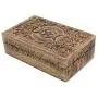 DharmaObjects Triple Moon Hand Carved Jewelry Trinket Keepsake Wooden Storage Boxes (Triple Moon, Large)