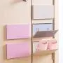 Wall Shoes Rack Slippers Wall Shoes Support Slippers Plastic Folding Clothes Hanger Shoe Holder Organizer for Bathroom Pack of 3 per Entrance Living Room Bathroom (Color: Coffee Dimensions: 17 26 cm)