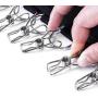 Heitaisi Cap Organizer Hanger, Portable Hangers Hook-and-Loop Self-Adhesive Clip, Collapsible Hat Hanger Clip, Travel Clothes Cap Organizer Hanger with 10pcs Hooks