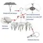 Non-Magnetic Stainless Steel Laundry Drying Rack,20 Clips Metal Clothespins Rack Drip Hanger Clothes Hanger with Clips for Drying Socks,Drying Towels, Diapers, Bras, Baby Clothes,Underwear,Gloves