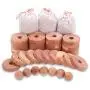 Homode Moth Protection Cedar Hanger Rings, Aromatic Cedar Balls and Cedar Sachets for Closets and Drawers Storage, 40-Pieces Combo Pack Homode Moth Protection Cedar Hanger Rings, Aromatic Cedar Balls and Cedar Sachets for Closets and Drawers Storage, 40-Pieces Combo Pack