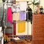 3 Tier Clothes Drying Rack Folding Laundry Dryer Hanger - Portable Rolling Drying Rack Adjustable Laundry Rack with Foldable Wings Shape Indoor/Outdoor Standing Airfoil-style Rack Hanging Rods - Gray 3 Tier Clothes Drying Rack Folding Laundry Dryer Hanger - Portable Rolling Drying Rack Adjustable Laundry Rack with Foldable Wings Shape Indoor/Outdoor Standing Airfoil-style Rack Hanging Rods - Gray