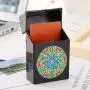 Plastic Business Card Holder with Diamond Painting Cover, Whitelotous DIY Diamond Business Name Card ID Card Bus Card Case Boxes for Men & Women (Flower) Plastic Business Card Holder with Diamond Painting Cover, Whitelotous DIY Diamond Business Name Card ID Card Bus Card Case Boxes for Men & Women (Flower)