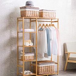 PLLP Drying Rack Hangers Simple Solid Wood Coat Rack Hanging Hanger Landing Bedroom Clothes Shelf Storage Rack Clothes Rack