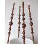 Macrame Plant hanger - Brown or black beads