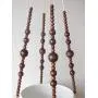 Macrame Plant hanger - Brown or black beads Macrame Plant hanger - Brown or black beads