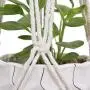 Flosky 3pcs/Set Macrame Plant Hanger Hanging Basket Flowerpot Holder Cotton Rope Home