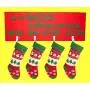DYI Custom Made Personalized Christmas Stocking Holder Kit, Stocking Hanger, Hooks, Christmas Sign, Christmas Decoration, Holiday Decor
