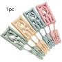 10PC Color Random Clothes Hanger Skid-Proof Portable Folding Space Saving Drying Multifunctional Nordic Style with Clip Bathroom Travel Stable