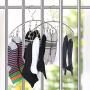 HJYPYJ Magic Hanger,Stainless Steel Multi-Functional Hanger Clip,Windproof Non-Slip Space Saving Organizer Hanger Strong Bearing Capacity / 3 pcs/with Clips 6