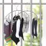 HJYPYJ Magic Hanger,Stainless Steel Multi-Functional Hanger Clip,Windproof Non-Slip Space Saving Organizer Hanger Strong Bearing Capacity / 3 pcs/with Clips 6