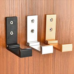 Coat Rack Wall Mounted, Foldable Towel Wall Hanger Hooks Retractable Hook Folding Wall Rack Hook Holder for Clothes - Utility Hooks - Space Aluminum Coat Clothes Hangers - 4 Pack (Gold)