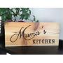 PERSONALIZED KITCHEN SIGN, RECLAIMED CEDAR 12X5 WITH HANGER, RUSTIC COUNTRY ELEGANT WOOD SIGN, UNIQUE GIFT, HOUSEWARMING GIFT, ANNIVERSARY GIFT, BIRTHDAY GIFT, MOTHERS DAY GIFT, WEDDING GIFT