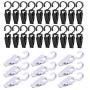 Laundry Hooks Clip,Swivel Hanging Curtain Clips Clothes Pins,Beach Towel Clips for Beach/Pool/Lounge Chair Towel- Keep Your Towel, Clothes Hangers from Blowing Away 24pcs(4.3 Inches,White&black) Laundry Hooks Clip,Swivel Hanging Curtain Clips Clothes Pins,Beach Towel Clips for Beach/Pool/Lounge Chair Towel- Keep Your Towel, Clothes Hangers from Blowing Away 24pcs(4.3 Inches,White&black)