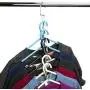 SALVATORE Wardrobe Clothes Magic Hanger Hooks Organiser Closet Clothing Organiser Space Saver - Organizing Clothes/Jacket/Shirts/Pants (4pcs)