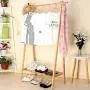 Qfgis Beech Coat Racks Solid Wood Landing Hangers Living Room Bedroom Clothes Shelves Foldable Storage Furniture (Size : 60cm)