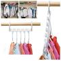 5 Hole Magic Hanger Space Saving Hanger Plastic Cloth Hanger Hook 10pcs Organizer Wardrobe Save Practical Hook Closet Organizer Tool