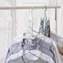Grey990 5 Layers Multifunctional Hanger Wardrobe Scarf Necktie Belt Clothes Storage Rack Green