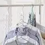 Aland 5 Layers Multifunctional Scarf Necktie Belt Wardrobe Clothes Storage Rack Hanger Belt Hanger with Hook Hanger Multifunctional tie Hook Bag Storage Rack White
