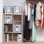 MAX Houser Fabric Storage Bins Cubes Baskets Containers with Dual Plastic Handles for Home Closet Bedroom Drawers Organizers, Flodable, Grey, Set of 8 MAX Houser Fabric Storage Bins Cubes Baskets Containers with Dual Plastic Handles for Home Closet Bedroom Drawers Organizers, Flodable, Grey, Set of 8