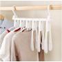 2pcs Color Random Foldable Clothes Cloth Hanger Dryer Drying Clothing Rack Hangers for Tumble Hanging Laundry Stand Telescopic