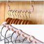 10pcs Random Color Porous Windproof Hanger Multi-Function Rotating Hanger Travel Portable Non-Slip Clothes Hook Pink Hanger for Clothes Socks