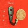 MeterMall 10pcs Antique Bronze Wall Hooks Hanger for Clothes Coat Hat Bags Towel Home Decor