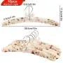 Wed2BB 10PCS of Floral Cotton Padded Hangers Soft Cloth Hanger-Random Delivery