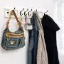 XJRHB Coat Rack - Wall Coat Hook Porch Coat Hook Hanger Clothes Hook (5 Hook / 6 Hook) (Size : 5 Hook Wood Color) XJRHB Coat Rack - Wall Coat Hook Porch Coat Hook Hanger Clothes Hook (5 Hook / 6 Hook) (Size : 5 Hook Wood Color)