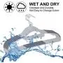 TIMMY Plastic Hangers 50 Pack Heavy Duty Dry Wet Clothes Hangers with Non-Slip Pads Space Saving 0.2" Thickness Super Lightweight Organizer (Renewed)