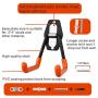 Heavy Duty Garage Hooks,Steel Ladder Hook for Garage Organization,Wall Mount Garage Hanger & Organizer (2)