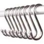 10 Pack 5.3 Inch Large S Shaped Hanging Hooks, Heavy-Duty Genuine Solid Polished Stainless Steel ,for Jewelry, Key Ring,Kitchen Spoon Pot,Work Shop, Bathroom, Garden Multiple uses