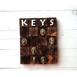 Custom Key Holder, Home Sign, Fathers Day Gift, Wood Key Hanger, Wooden Key Holder, Wall Key Hanger, Wood Key Organizer, Rustic Key Holder